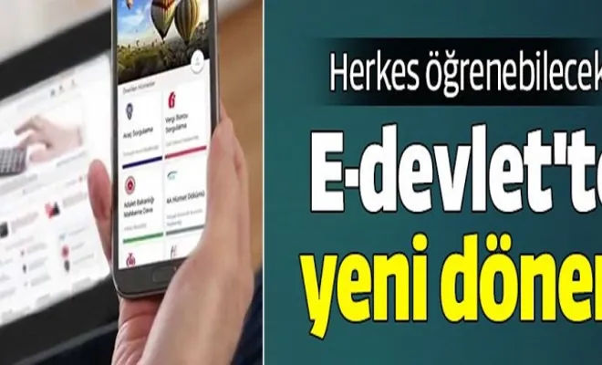 E-devlet'te yeni dönem