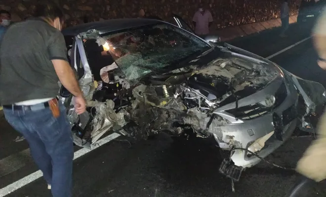 KOVANCILAR BELEDİYE BAŞKANI KAZA GEÇİRDİ