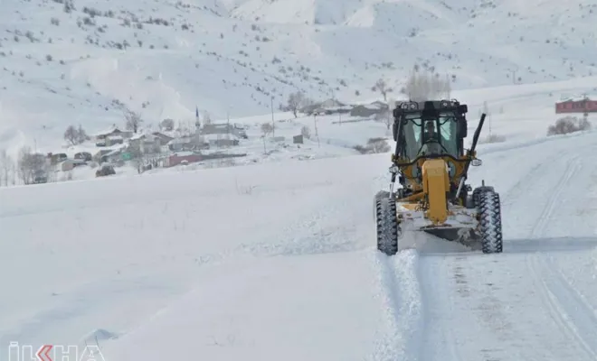 Tunceli'de kar nedeniyle 58 köy yolu ulaşıma kapandı