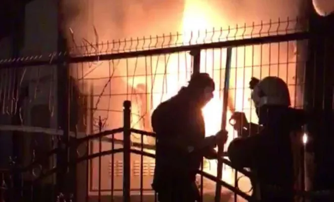 Kovancılar`da trafo yangını korkuttu