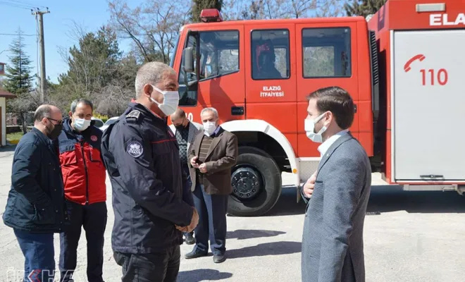 HÜDA PAR'dan Elazığ İtfaiyesine geçmiş olsun ziyareti
