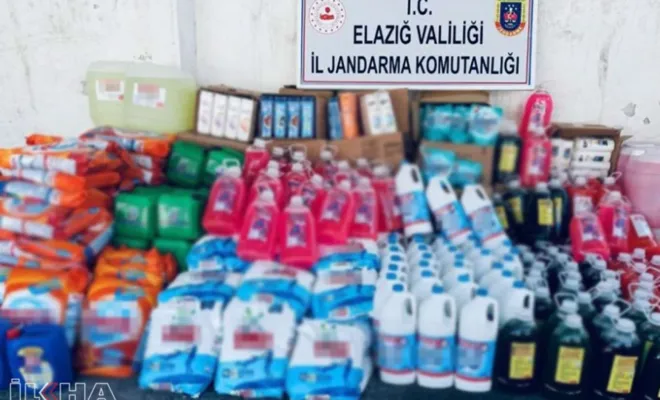Elâzığ'da sahte temizlik maddesi operasyonu 