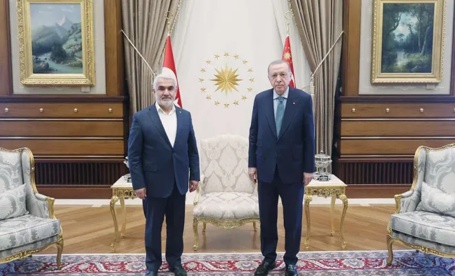 ​Cumhurbaşkanı Erdoğan ile HÜDA PAR Genel Başkanı Yapıcıoğlu görüştü 