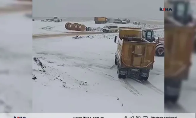 Bingöl Karlıova'ya yılın ilk karı düştü 