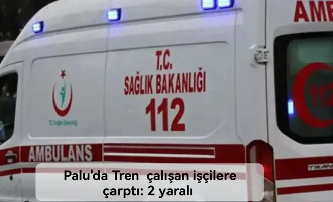 Palu'da Tren  çalışan işçilere çarptı: 2 yaralı 